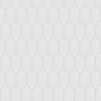 Marble Systems Aspen White Honed Large Picket Waterjet Marble Tile 6x12 - Aspen White - 6" x 12" x 3/8"