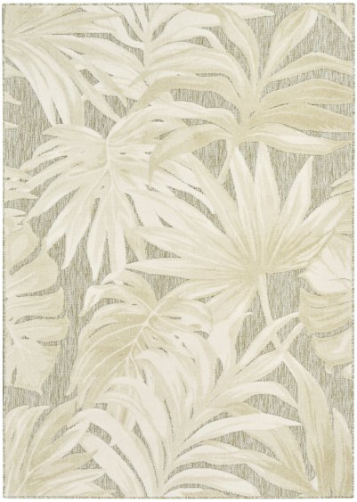 Nourison Home Nourison Aloha ALH43 2'8" x 4' Ivory Sage Modern Rug - 5'3" x 7'5"