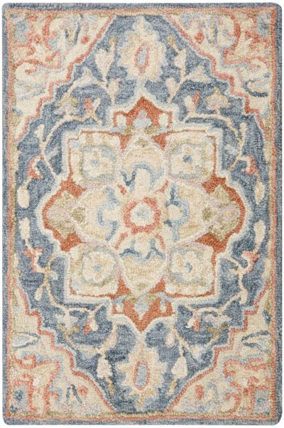 Nourison Home Nourison Maison MSO06 7'9" x 9'9" Blue Ivory Vintage Indoor Rug - 2' x 3'