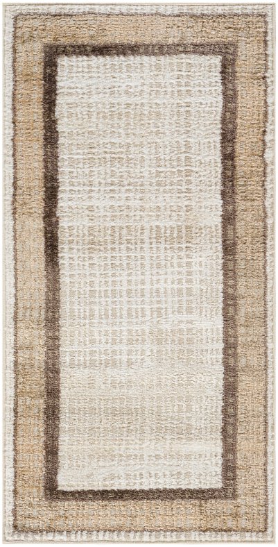 Nourison Home Nourison Dekor DEK06 5'3" x 7' Ivory Brown Modern Indoor Rug - 2' x 4'