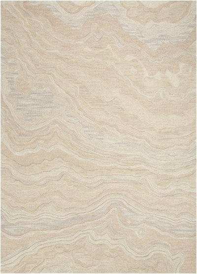 Nourison Home Nourison Graceful GRU01 8'6" x 11'6" Beige Modern Indoor Rug - 3'9" x 5'9"