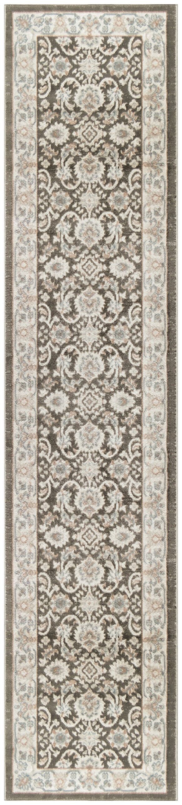 Nourison Home Nourison Serenity Home SRH02 2'2" x 7'6" Ivory Grey Blue Vintage Indoor Rug
