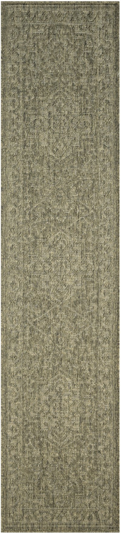 Nourison Home Nourison Tulum TLM05 2'2" x 8' Olive Outdoor Rug - 2' x 6'