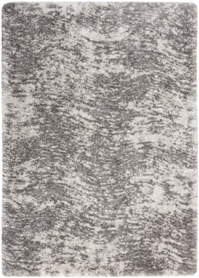 Nourison Home Nourison Luxurious Shag LXR04 6'7" x 9'2" Charcoal Grey Shag Indoor Rug - 6'7" x 9'2"