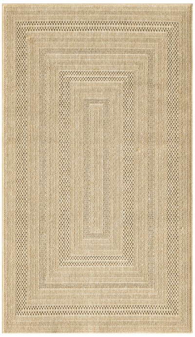 Nourison Home Nourison Tulum TLM04 6' x 9' Taupe Grey Outdoor Rug - 2' x 3'