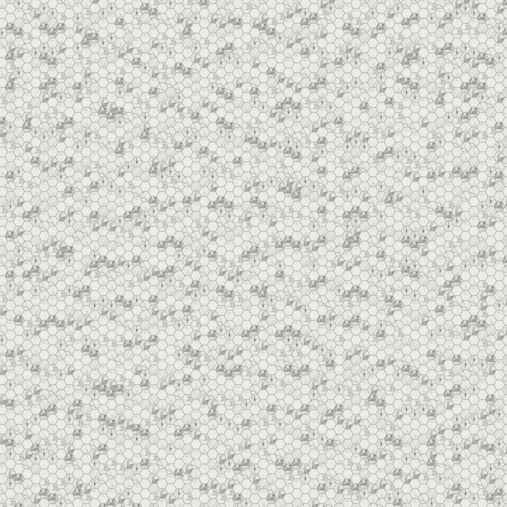 Daltile Uptown Glass Posh Resort, Hexagon, 1, Matte - Posh Resort