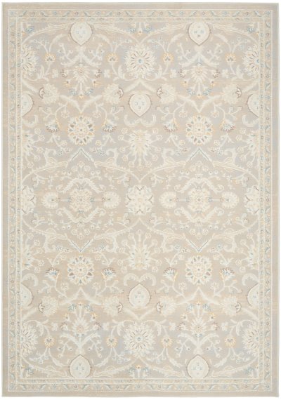 Nourison Home Nourison Isla ISL01 7'10" x 9'10" Light Grey Vintage Indoor Rug - 7'10" x 9'10"