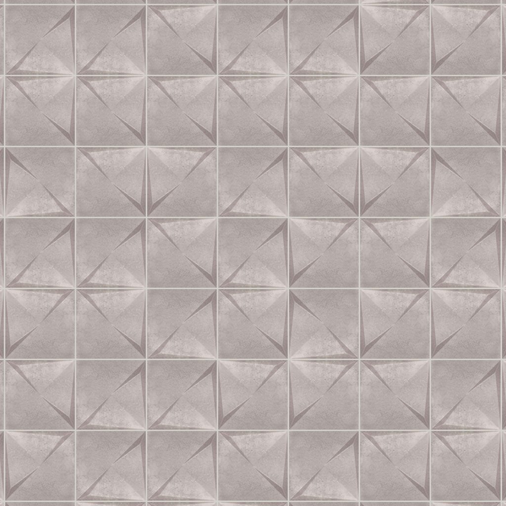 Qualis Ceramica Hamptons Collection Floodplain 3D Field Tile Gothic
