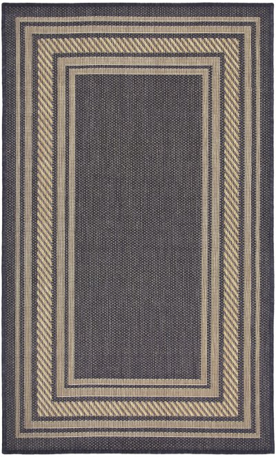 Nourison Home Nourison Horizon Indoor/Outdoor HOZ03 5' x 7' Charcoal Modern Rug - 2' x 3'