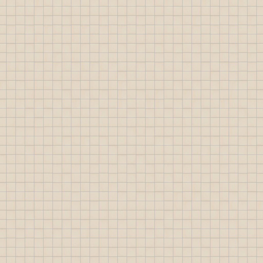 American Olean Unglazed Mosaics - Almond, Straight Joint, 2X2, Abrasive (0A24) - Almond