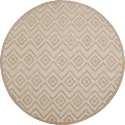 Nourison Home Nourison Versatile NRV01 8' x 10' Cream Modern Rug - 8' Round