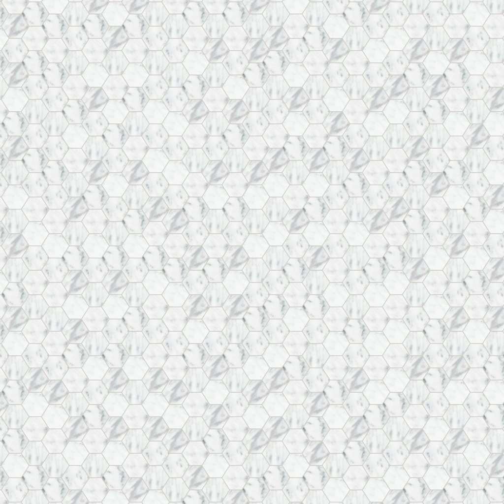 Qualis Ceramica Virtue Bianco 2 Hexagon Mosaic