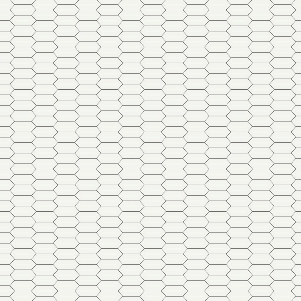 Qualis Ceramica Traditions White 2X5 Picket Matt Mosaic - White