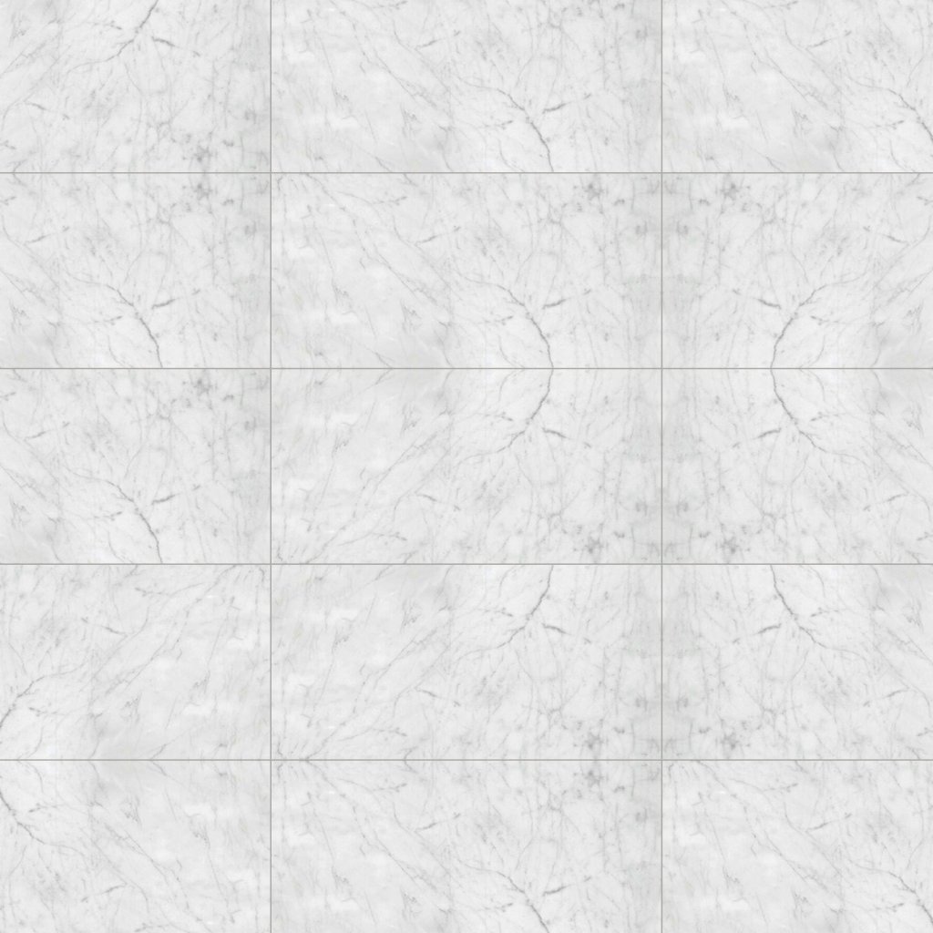 Marble Systems White Carrara C Polished Marble Tile 12x24 - White Carrara C