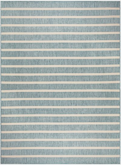 Nourison Home Nourison Positano POS03 12' x 15' Aqua Ivory Modern Rug - 10' x 14'
