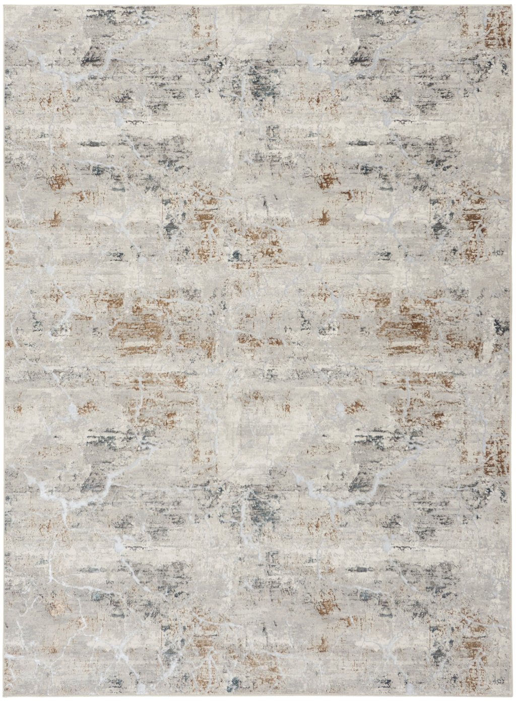 Nourison Home Nourison Glam GLM23 9' x 12' Grey Multicolor Modern Indoor Rug