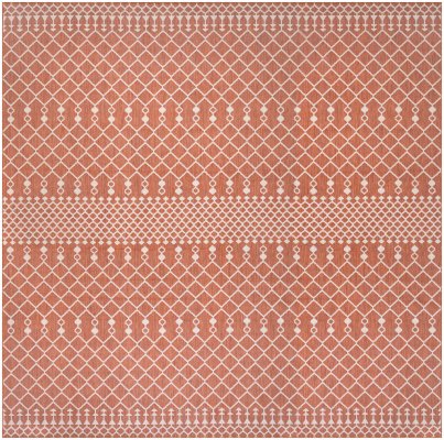 Nourison Home Nourison Positano POS02 7' x 10' Terracotta Modern Rug - 8' x Square