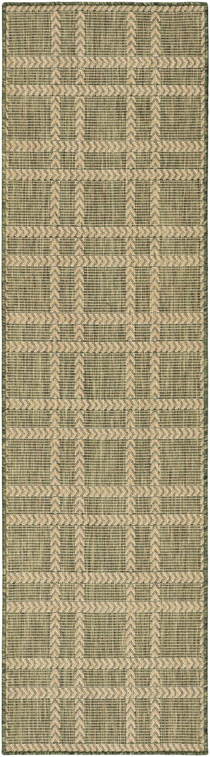 Nourison Home Nourison Horizon Indoor/Outdoor HOZ04 2' x 6' Green Modern Rug