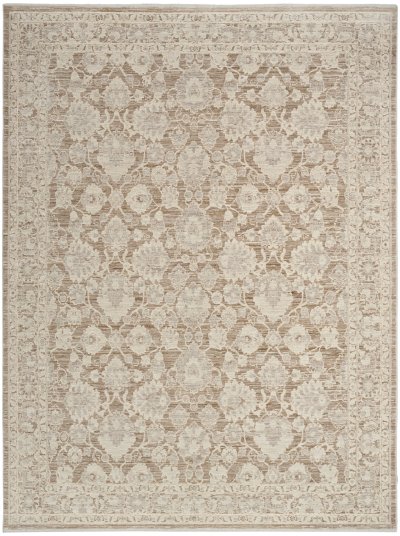 Nourison Home Nourison Shadows SHW03 2'2" x 10' Ivory Mocha Vintage Indoor Rug - 7'10" x 9'10"