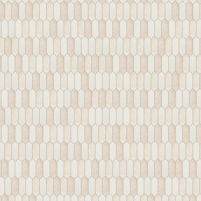 Marble Systems Casablanca, Champagne Honed Medium Picket Waterjet Limestone Mosaic 13 3/16x11 1/16 - Casablanca, Champagne - 13 3/16" x 11 1/16" x 3/8"