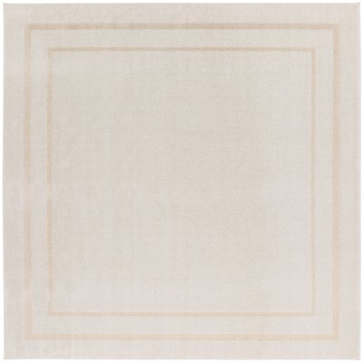 Nourison Home Nourison Nourison Essentials NRE02 6' x Round Ivory Gold Contemporary Rug - 5' x Square
