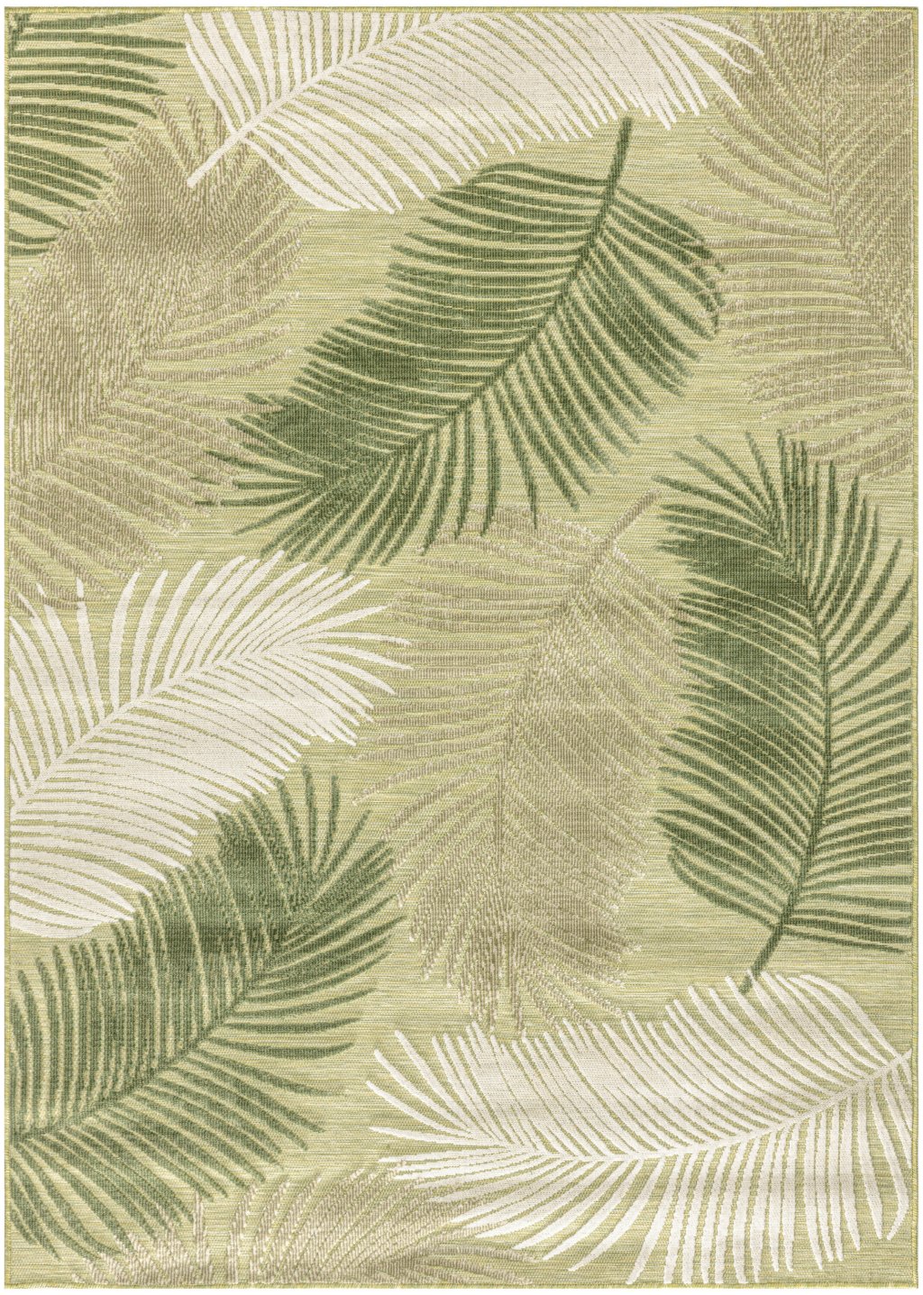 Nourison Home Nourison Suncoast SNC03 5'3" x 7'3" Green Tropical Rug