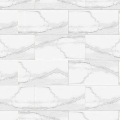 Qualis Ceramica Plata 12x24 Statuario Brina Matte - 12" x 24"