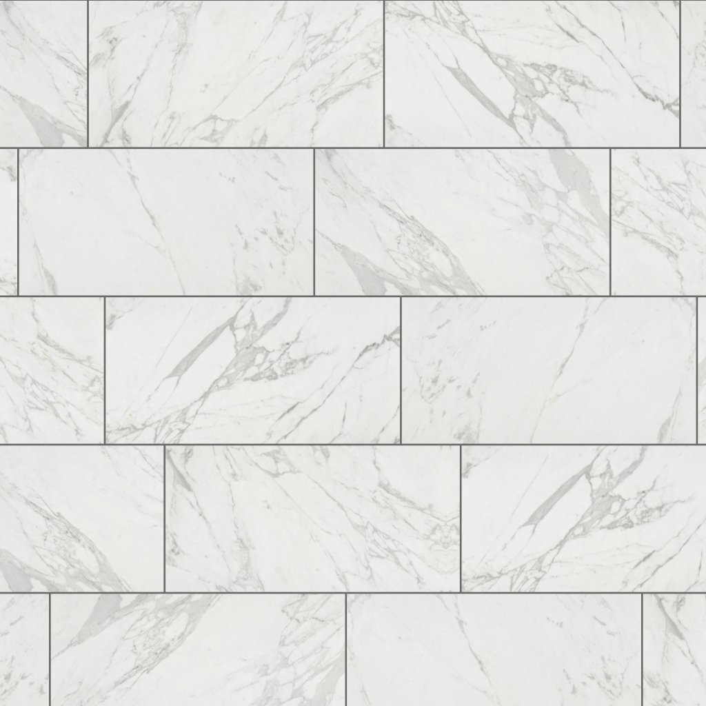 Qualis Ceramica Luxury Milano Statuario 12X24 Polished - Grey