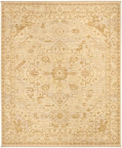 Nourison Home Nourison Antique Bloom ANB03 8' x 10' Beige Vintage Indoor Rug - 10' x 13'