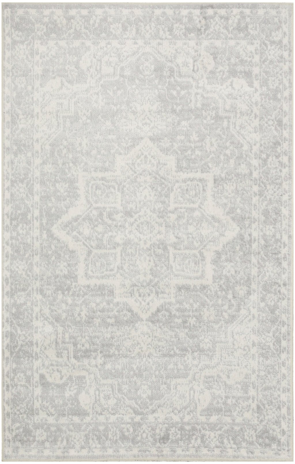 Nourison Home Nourison Astra Machine Washable ASW12 3'3" x 5' Grey Vintage Indoor Rug