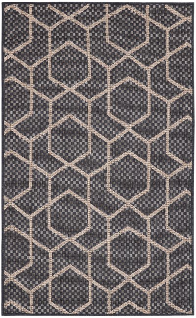 Nourison Home Nourison Horizon Indoor/Outdoor HOZ01 5' x 7' Charcoal Modern Rug - 3' x 5'