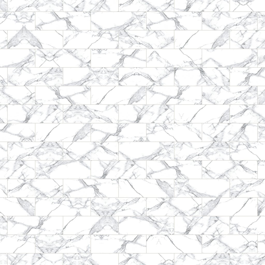 Qualis Ceramica Treasure 4x12 Ice White Marble Polished