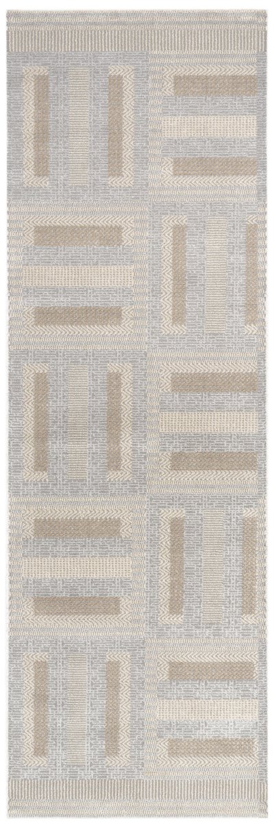 Nourison Home Nourison Nordic NRC11 8' x 10' Grey Multicolor Modern Indoor Rug - 2' x 6'