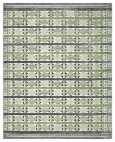 Nourison Home Nourison Nordic NRC06 2' x 6' Green Blue Modern Indoor Rug - 8' x 10'