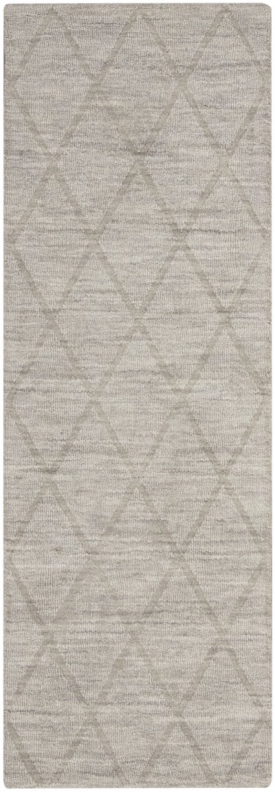 Nourison Home Nourison Wool Haven WOH01 7'9" x 9'9" Grey Modern Indoor Rug - 2' x 6'