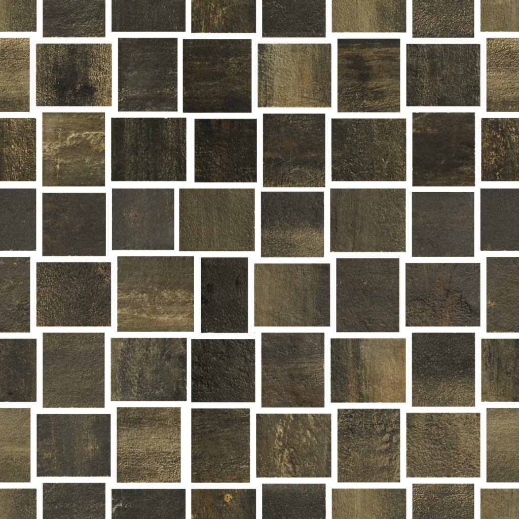 Qualis Ceramica Infinity Taurus Nero 12X12 Mosaic - Black