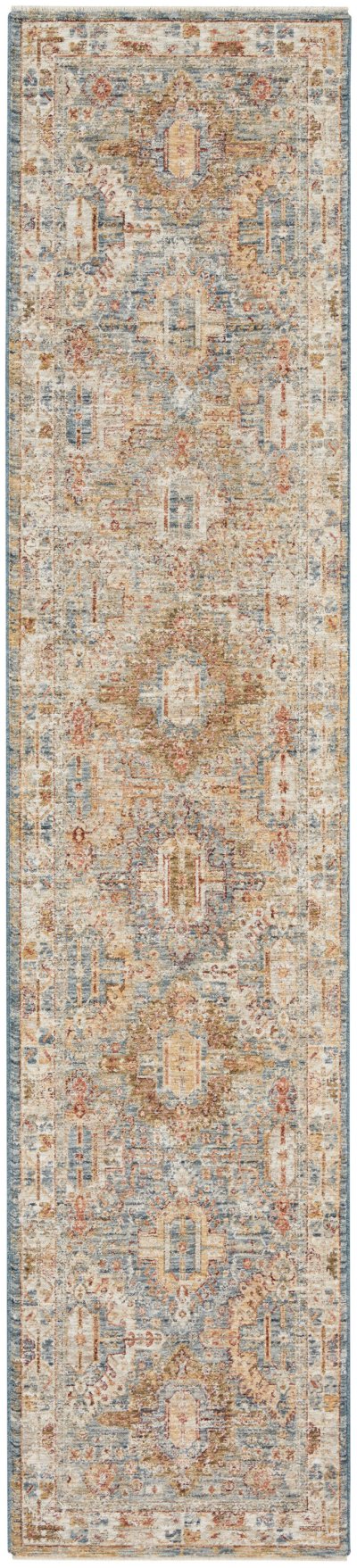 Nourison Home Nourison Sahar SHR01 9'3" x 12'7" Blue Vintage Indoor Rug - 2'3" x 10'2"