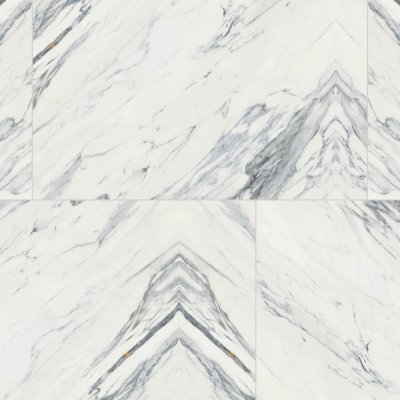 Qualis Ceramica Royal Stoneworks 48X48 Regal White Vein Honed - 48" x 48"