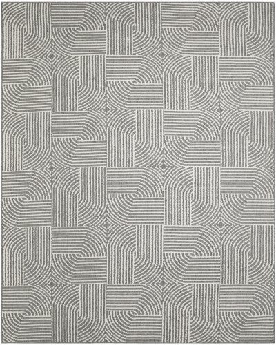 Nourison Home Nourison Textured Home TXH02 3'11" x 5'11" Charcoal Ivory Modern Indoor Rug - 7'10" x 9'10"