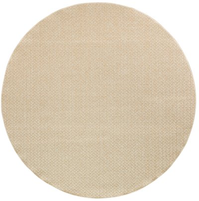 Nourison Home Nourison Tulum TLM02 8' x 10' Cream Outdoor Rug - 8' Round