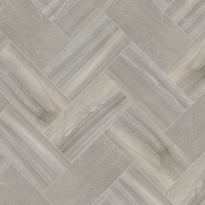 Qualis Ceramica Rhythm Symphony Gray 12X24F - Herringbone