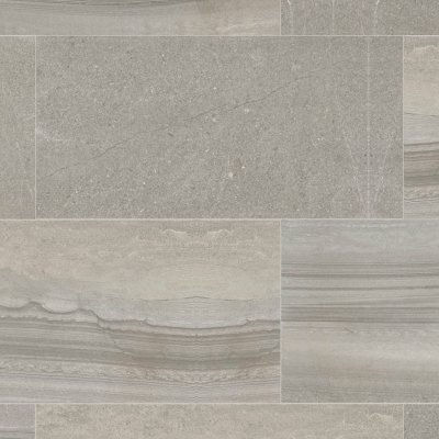 Qualis Ceramica Rhythm Symphony Gray 24X48F - Alternating 1/3