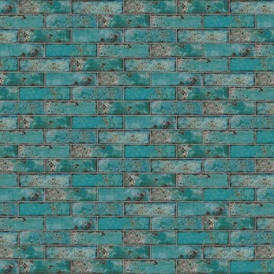 Qualis Ceramica Jamaica 3x11 Teal Gloss - Alternating 1/2