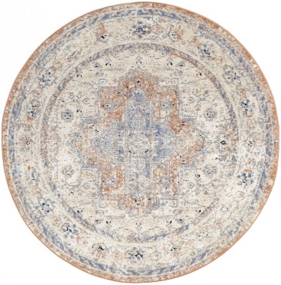 Nourison Home Nourison Nourison Essentials Persian NRE07 2'2" x 14 Beige Blue Vintage Rug - 6' Round