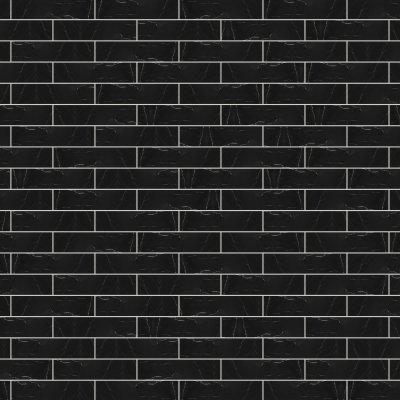 Qualis Ceramica Galaxia Nero 3x12 - Alternating 1/2