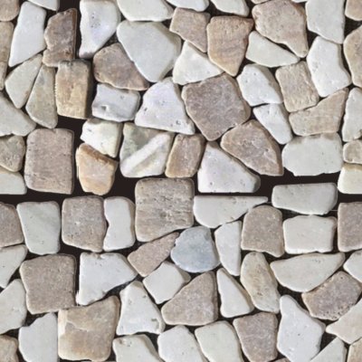Qualis Ceramica Riviera Tileworks Chelsea Onyx White Mini Opus Interlocking Mosaic - 12" x 12"