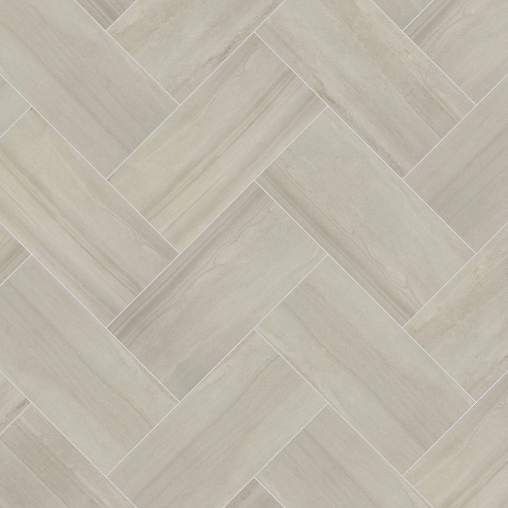 Daltile Platinum Grey, Rectangle, 12X24, Matte - Grey
