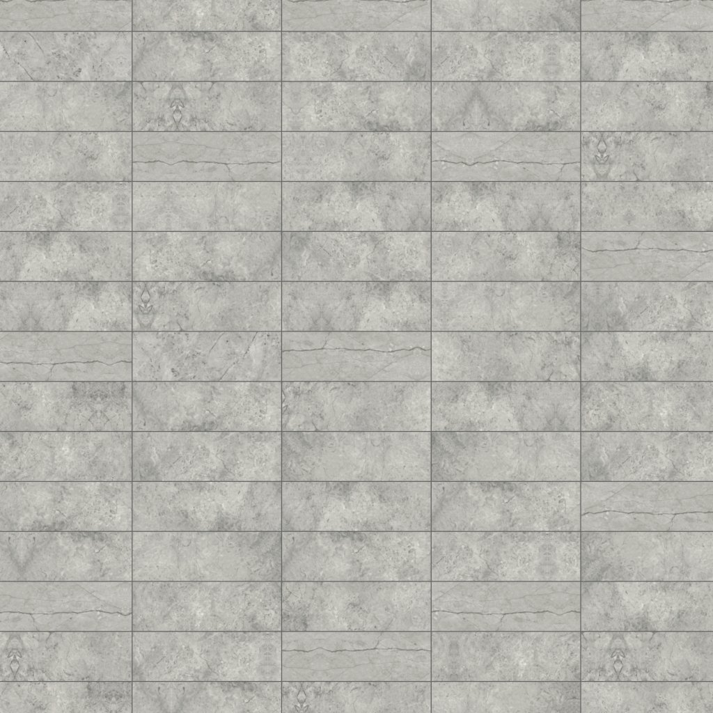 Qualis Ceramica Luxury Roma Argento 4X12 Honed - Grey