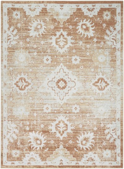 Nourison Home Nourison Astra Machine Washable ASW19 6'7" x 9' Copper Vintage Indoor Rug - 6'7" x 9'
