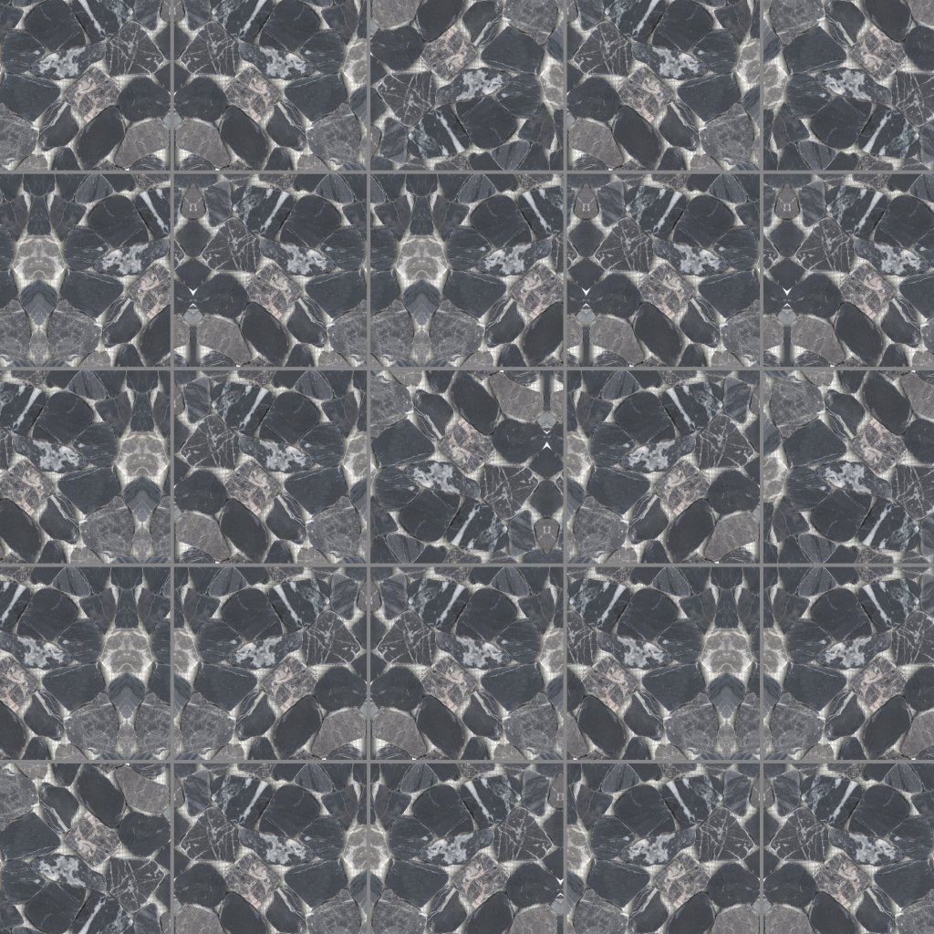 Emser Tile OPUSCAR GRAND PEBBLE MOSAIC -PEB - Night